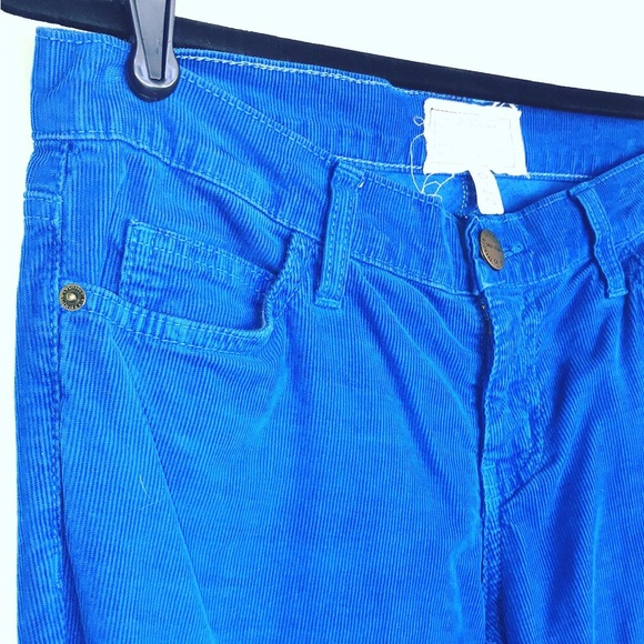 Skinny Electric Blue Current/Elliott Corduroy Pants - Picture 5 of 5